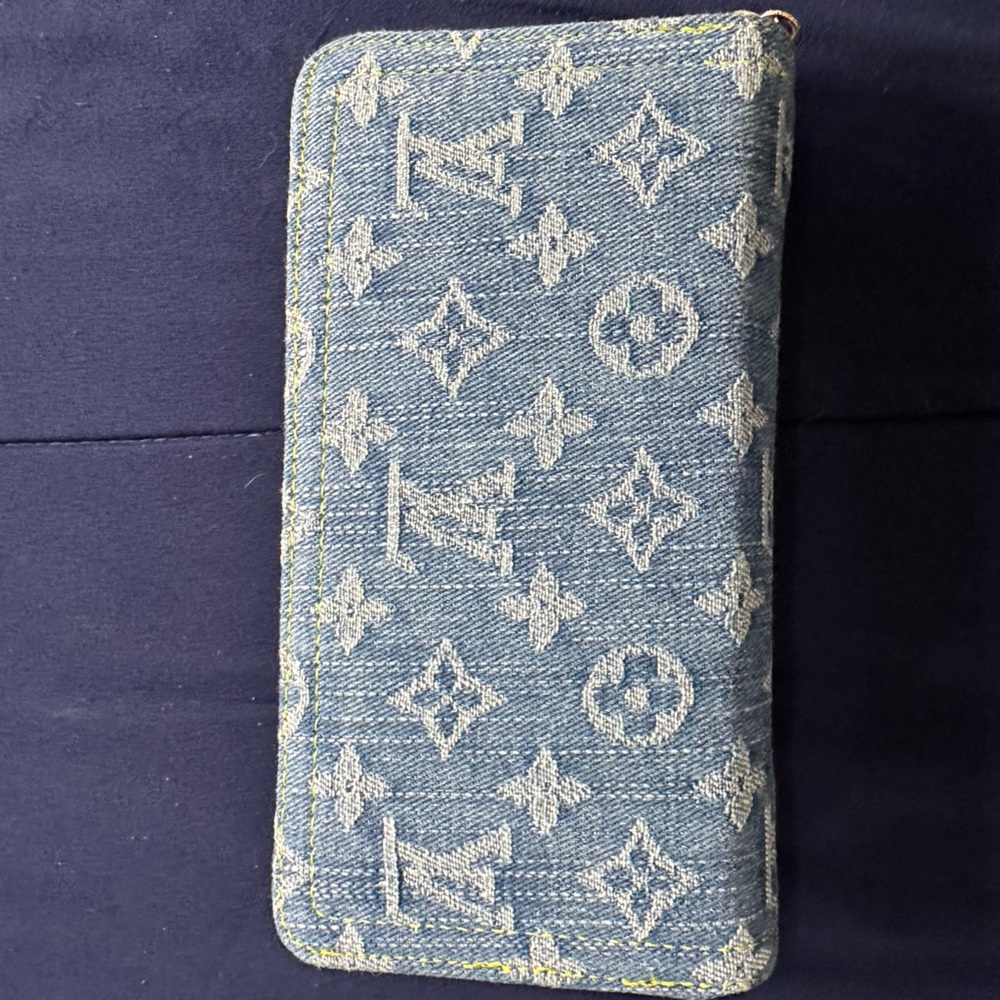Blue Monogram Denim Wallet
